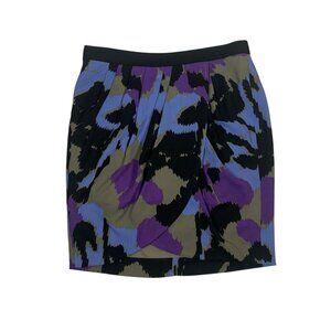 Banana Republic Factory Skirt 4 Pencil Back Zip Multicolor Print NWT